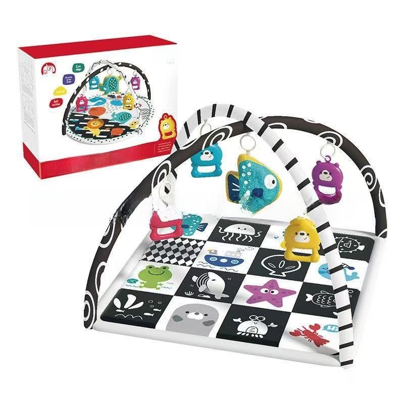 Multifunctional Baby Crawling Play Mat with Safety Fence - RAINSTAR
