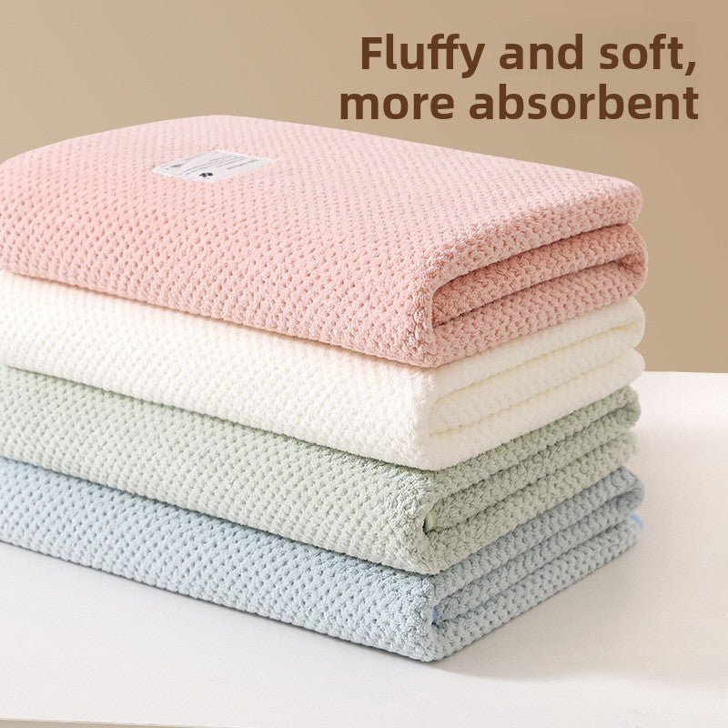 Soft Newborn Baby Bath Towel Coral Fleece Quick Dry Wrap - RAINSTAR