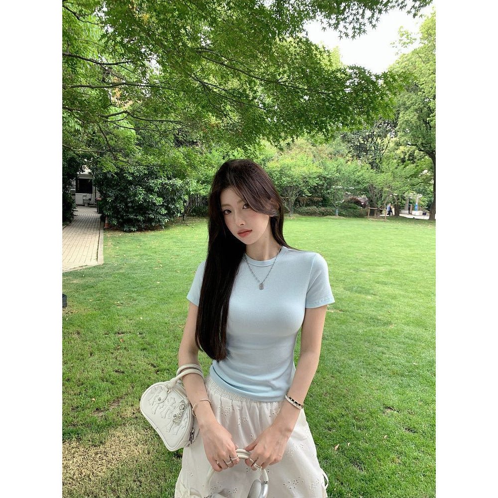 Womens Slim Fit Short Sleeve Tshirt - RAINSTAR