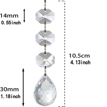 Transparent Snowflake Christmas Tree Hanging Ornaments