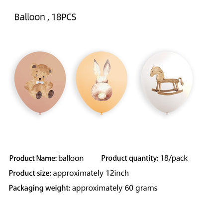 Bohemian Baby Shower Party Supplies Set
