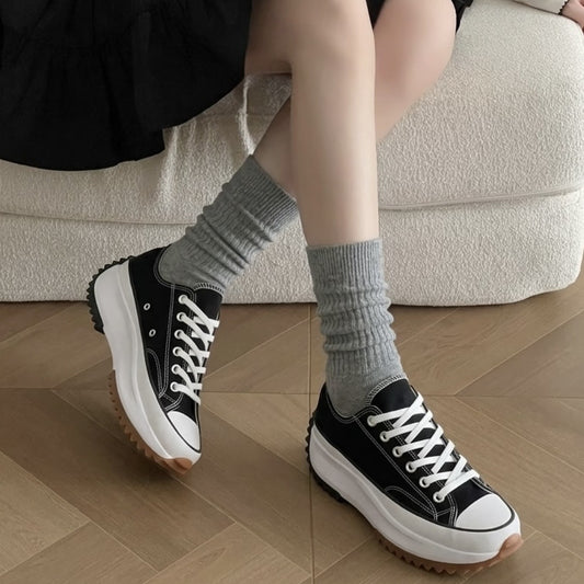 Putian Meiqi Converse Run StarHike height-increasing thick-soled high-top platform canvas shoes for men and women