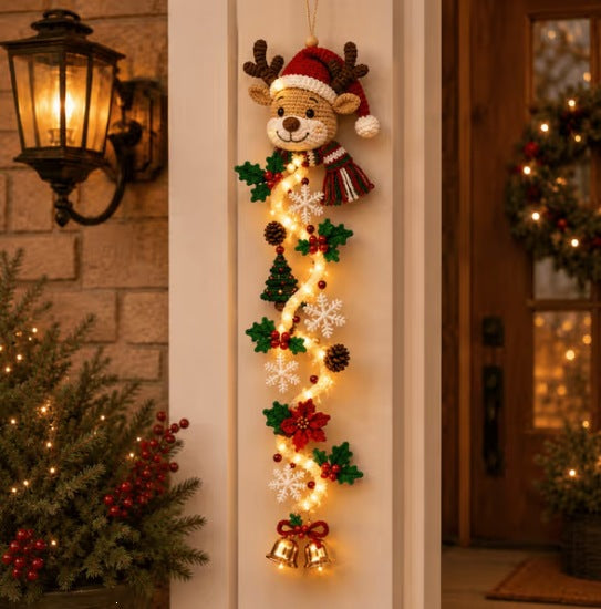 Light-up Christmas Door Hanger
