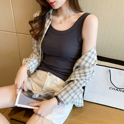 Sleeveless Slim-Fit Camisole Tops