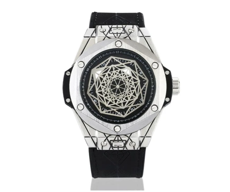 Men's Fashion Quartz Watch with Waterproof Silicone Band