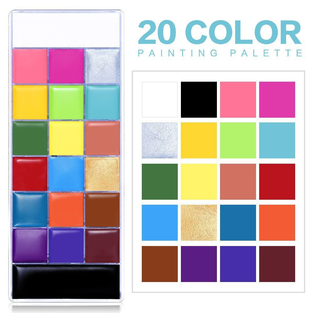 20-Color Oil Paint Makeup Palette