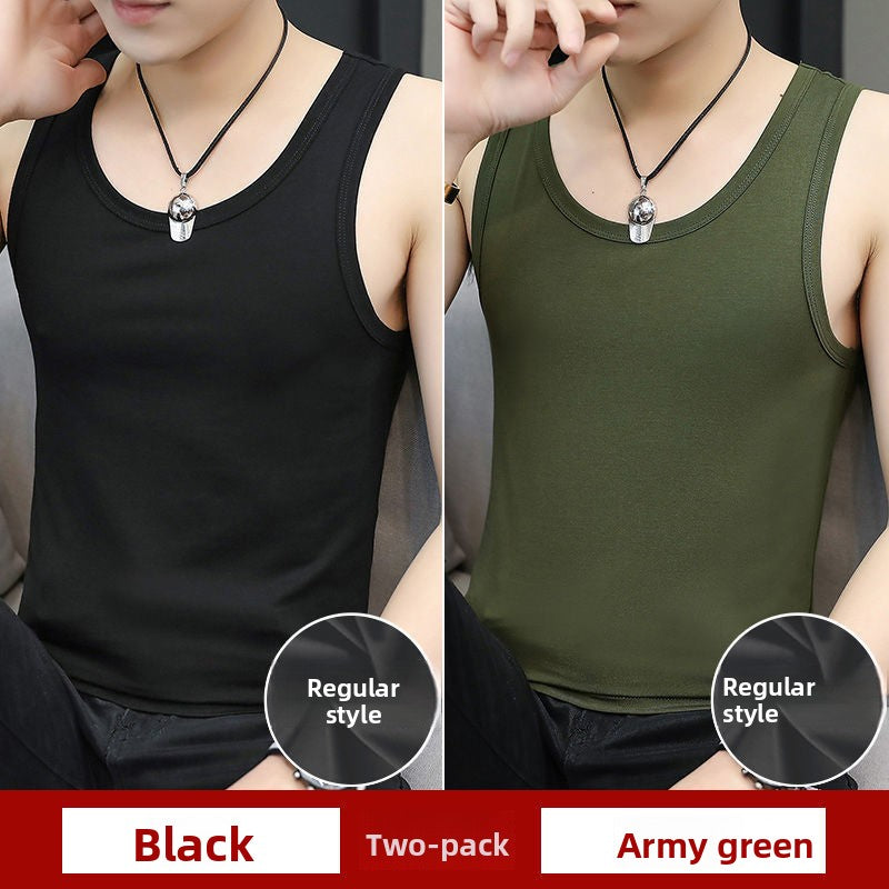 Modal Mens Round Neck Tank Tops