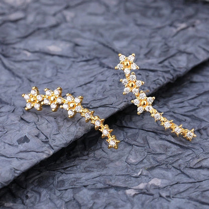 Zircon Studded Starry Sky Earrings