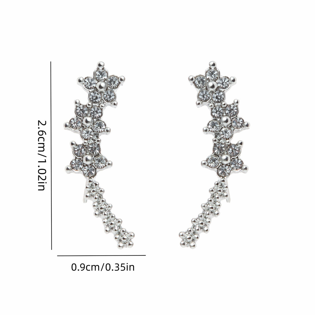 Zircon Studded Starry Sky Earrings
