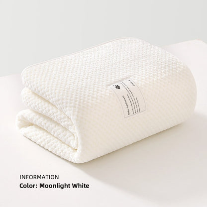 Soft Newborn Baby Bath Towel Coral Fleece Quick Dry Wrap