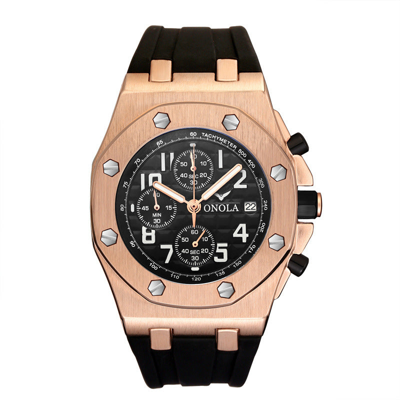 ONOLA Classic Stylish Men's Sports Watch with Silicone Band