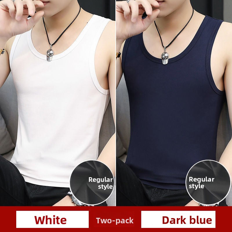 Modal Mens Round Neck Tank Tops