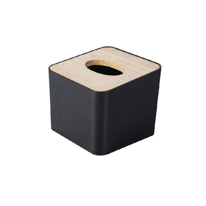 Lift Cover Bamboo Tissue Box