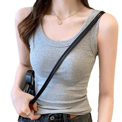 Sleeveless Slim-Fit Camisole Tops