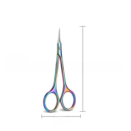 Stainless Steel Beauty Scissors for Eyebrow and Nose Hair Trimming, Makeup Tool