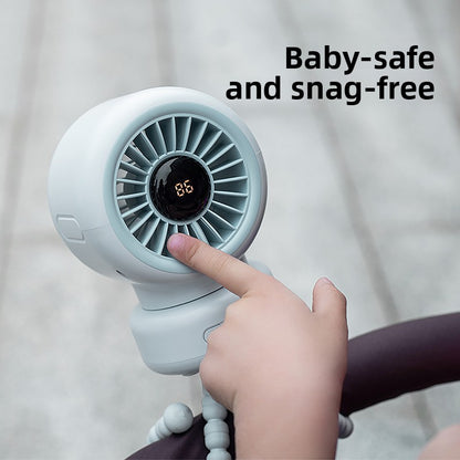 Octopus Baby Stroller Fan USB Desktop Fan Silent Circulating Small Electric Fan