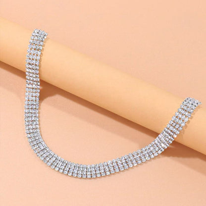 Versatile and unique crystal collar chain