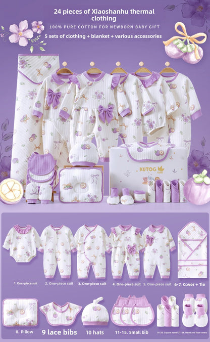 Newborn gift set with baby clothes