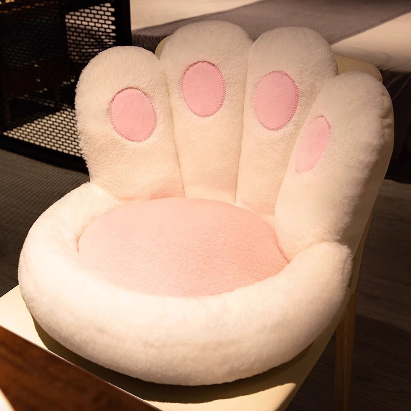 Plush Tatami Seat Cushion with Backrest