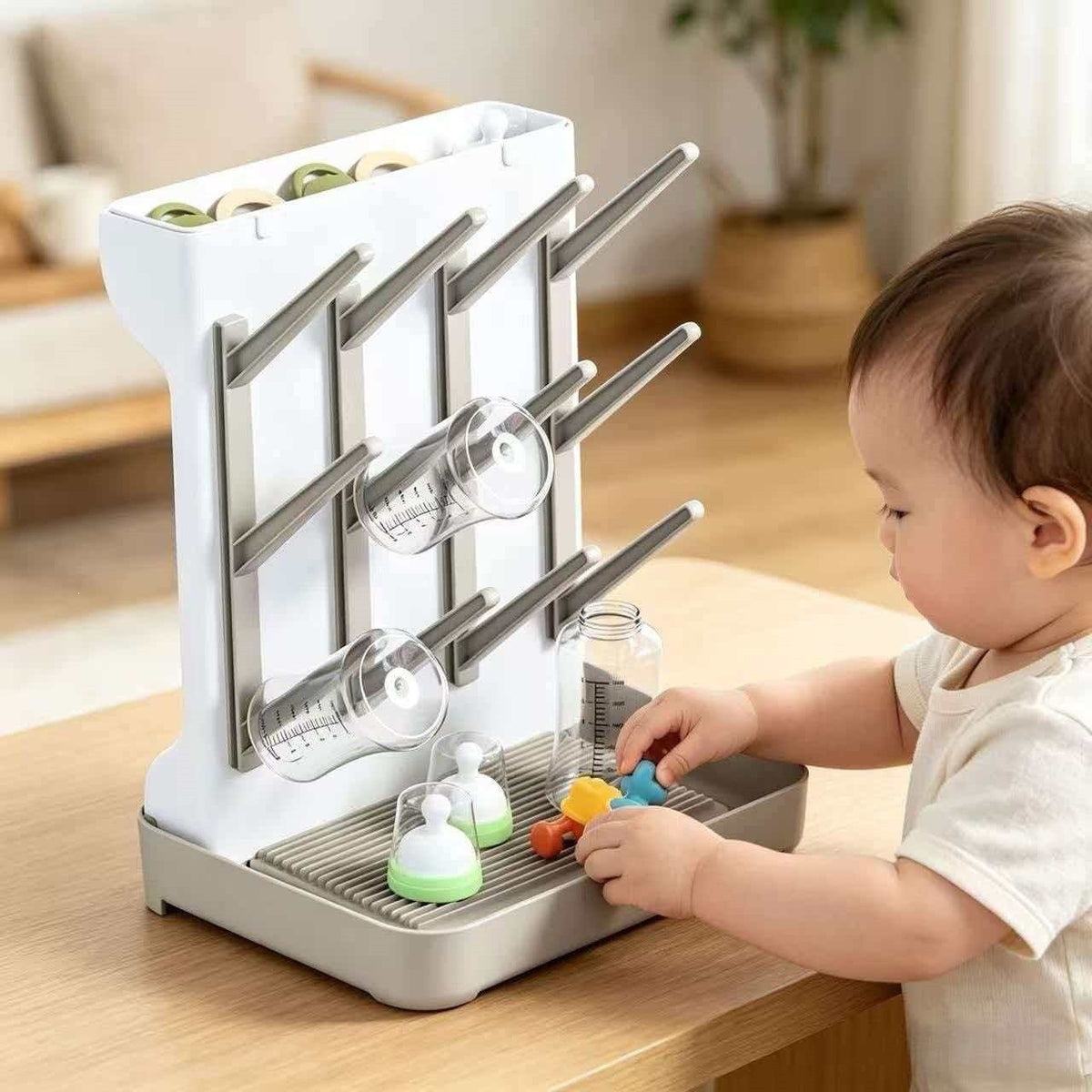 baby bottle storage rack