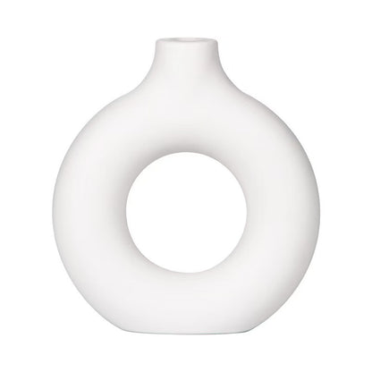 Minimalist Donut Vase for Flower Arrangement