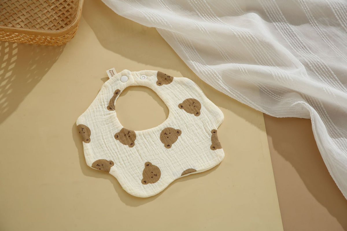 Baby Cotton Bibs with Cartoon Designs