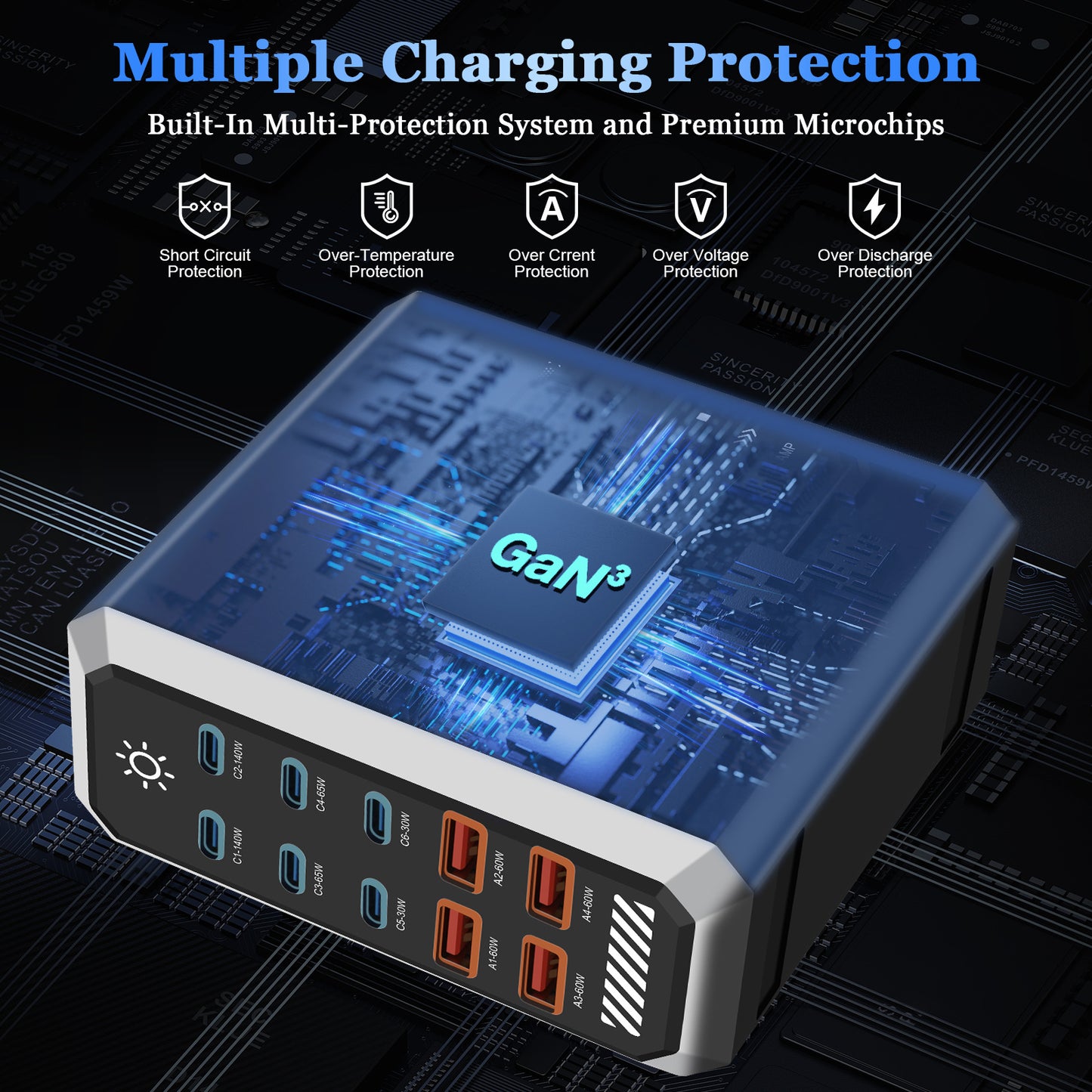 High-power desktop charging station