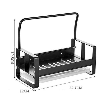 Kitchen Sink Caddy Organizer with Drain Tray and Rack