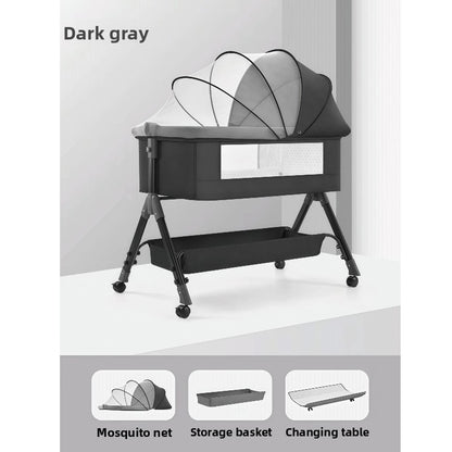 Adjustable Foldable Baby Bed with Mosquito Net