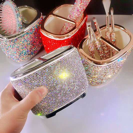 Diamond Makeup Brush Storage Organizer
