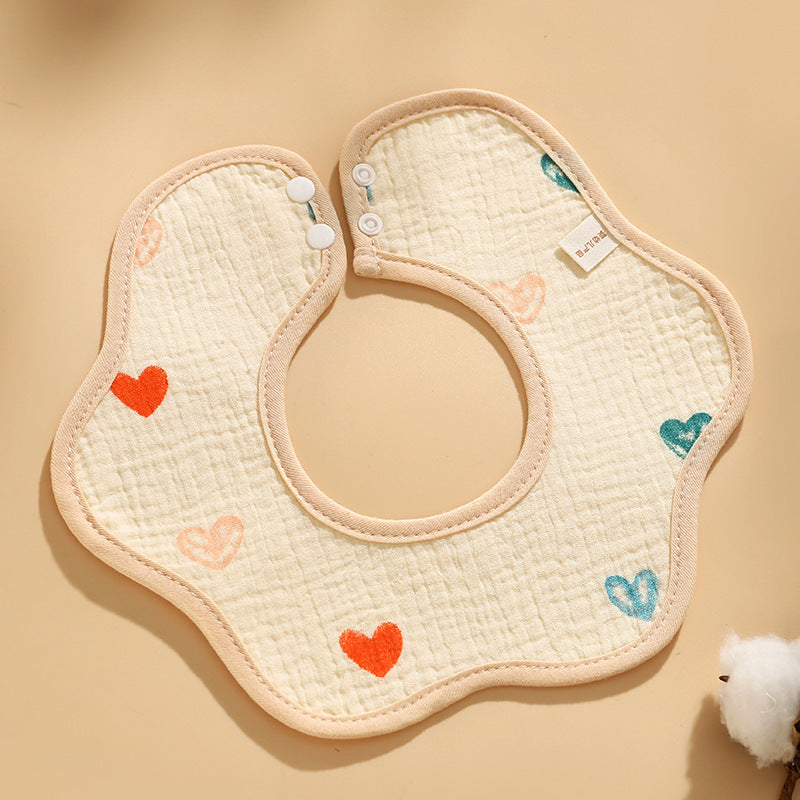 Baby Cotton Bibs with Cartoon Designs