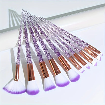 Colorful Unicorn Makeup Brush Set