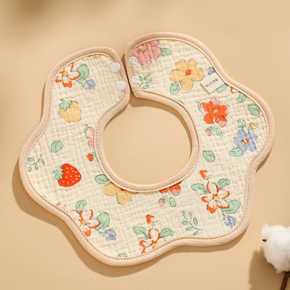 Baby Cotton Bibs with Cartoon Designs