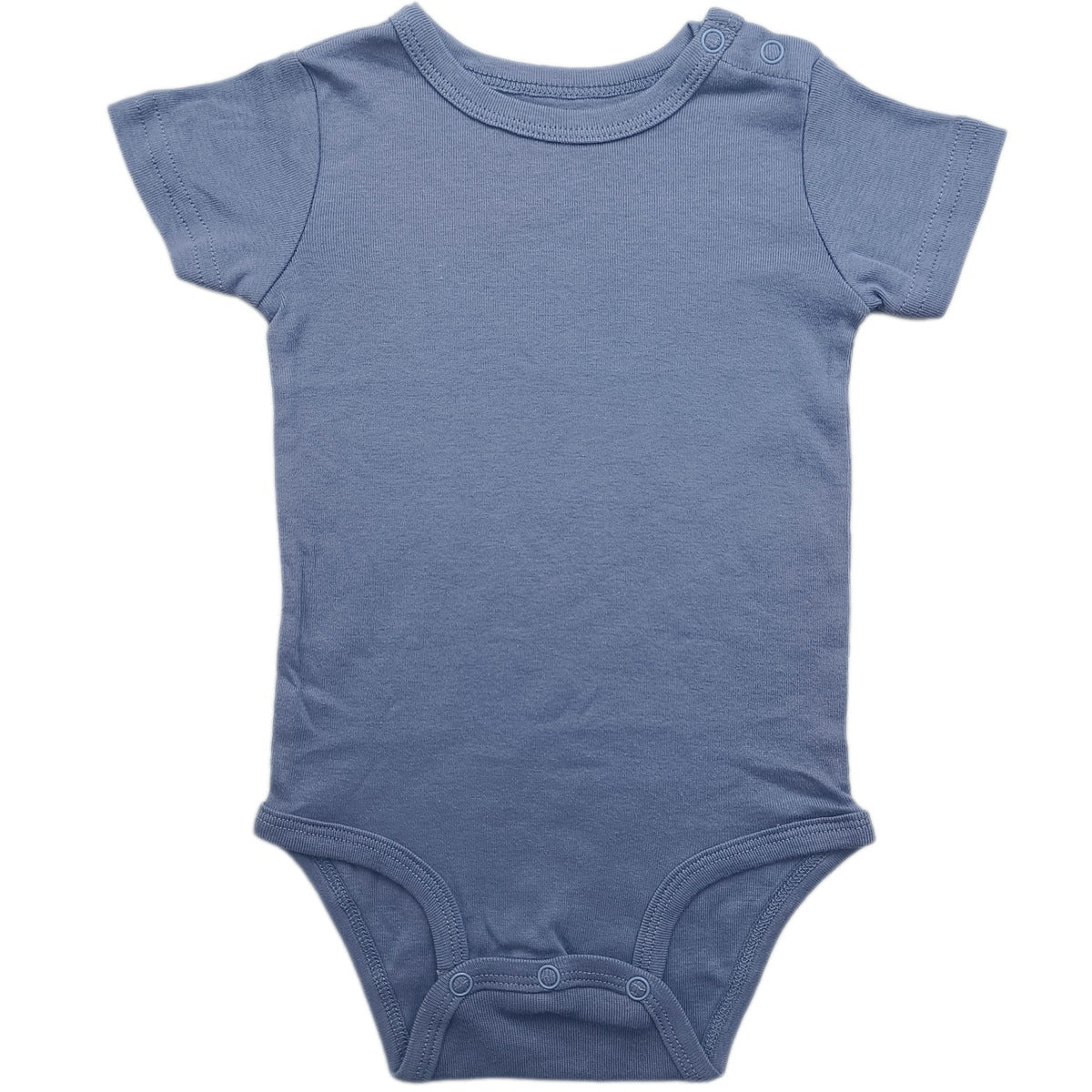 Baby Cotton Romper Short Sleeve Shoulder Opening Jumpsuit