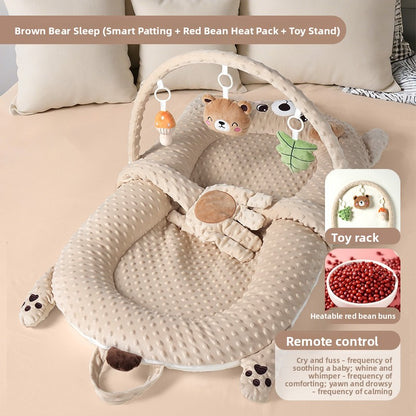 Foldable Portable Baby Bed with Toy Rack Options