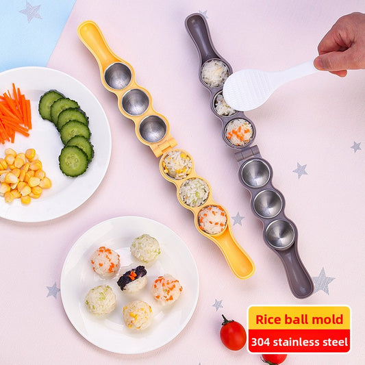 304 Stainless Steel Rice Ball Mold DIY Baby Food Shaper