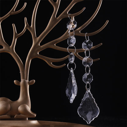 Transparent Snowflake Christmas Tree Hanging Ornaments
