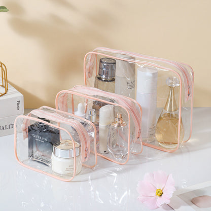 Transparent PVC Cosmetic Storage Bag Set