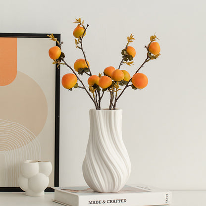 Nordic White Ceramic Dried Flower Vase