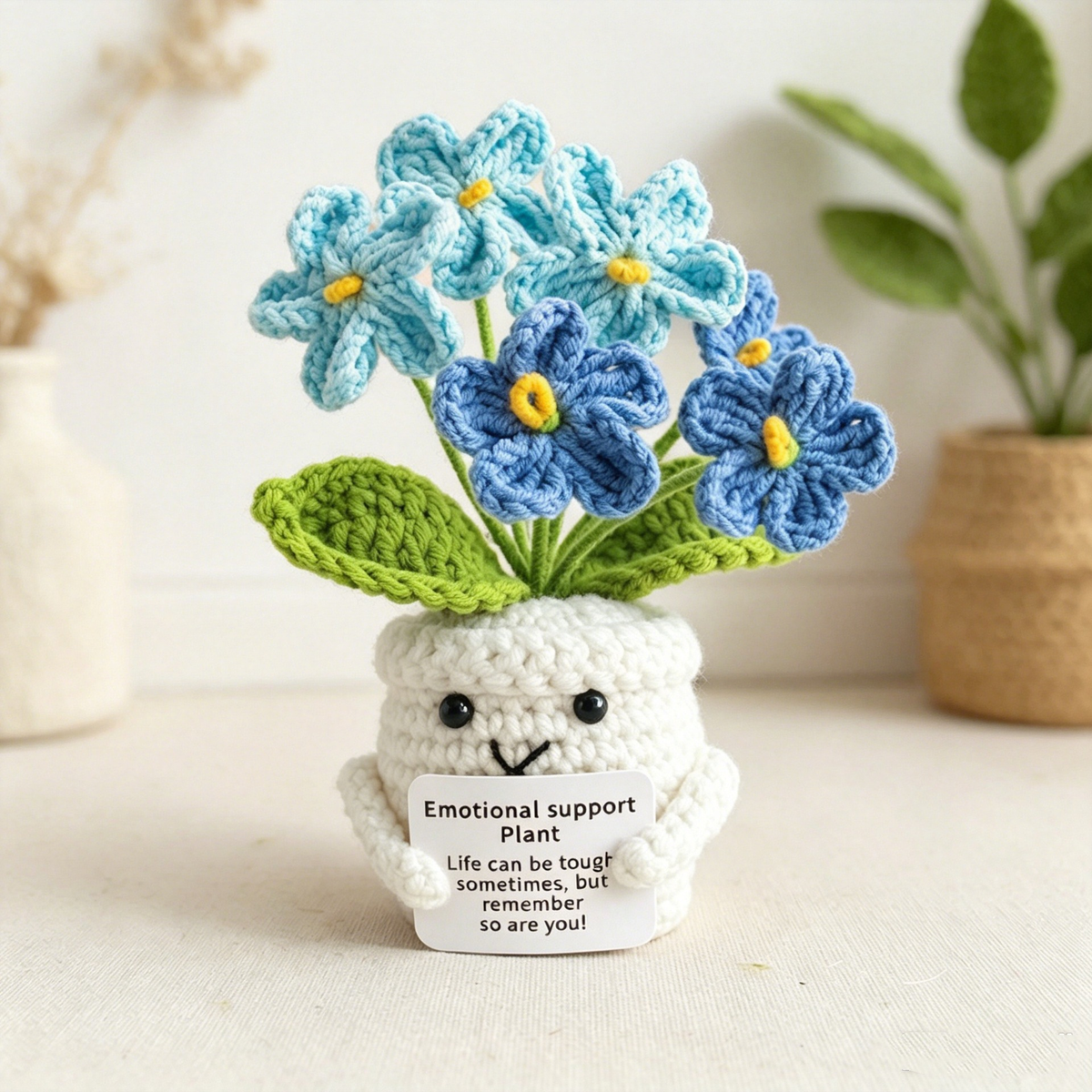 Handwoven Wool Knitted Potted Plants