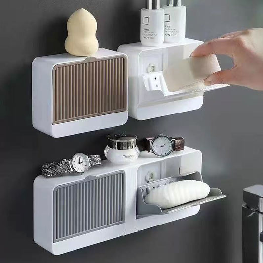 Mildew-Proof and Moisture-Proof Plastic Soap Box for Bathroom