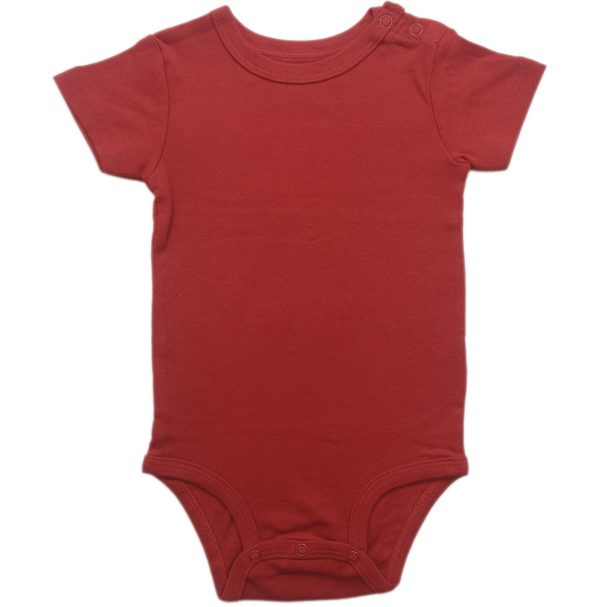 Baby Cotton Romper Short Sleeve Shoulder Opening Jumpsuit