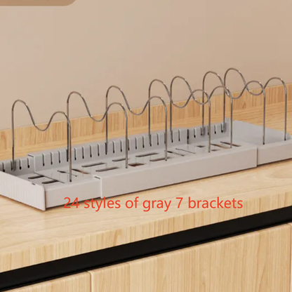 Extendable kitchen storage rack