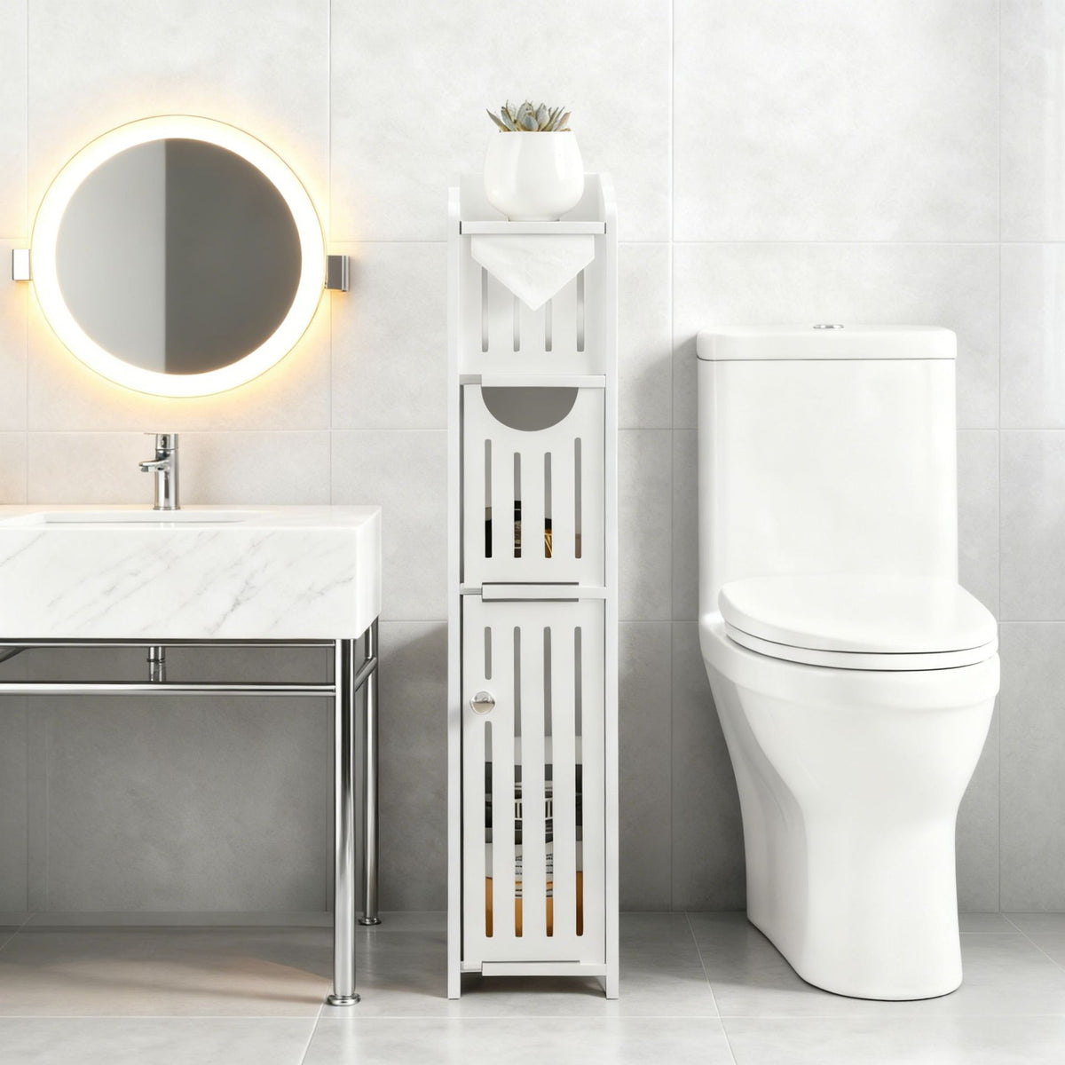 Multilayer Bathroom Storage Cabinet