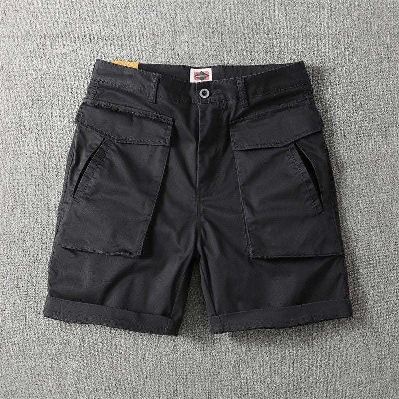 Summer American Style Multi-Pocket Stretch Workwear Shorts Men's Trendy Brand Ins Yu Wenle Loose Casual 5-Pants Middle Pants