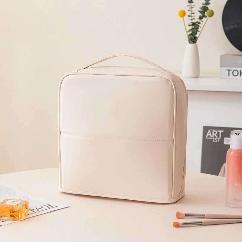 Vertical Makeup Toiletry Bag with Compartments