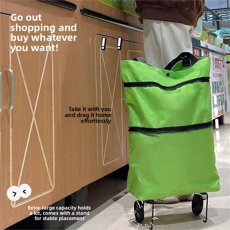 Foldable Wheeled Shopping Trolley Bag