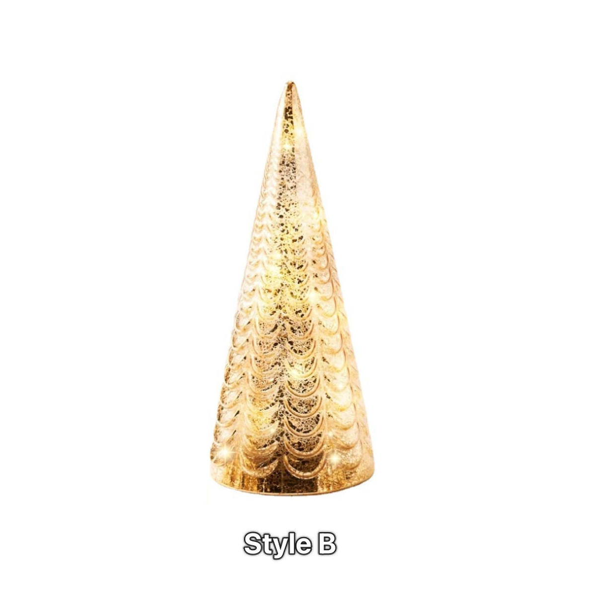 Mercury Glass LED Christmas Tree