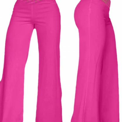 Women's High-Waisted Wide-Leg Casual Pants