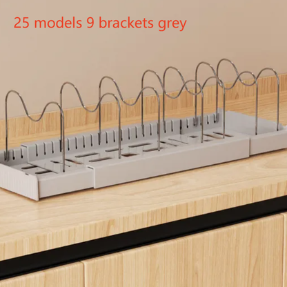 Extendable kitchen storage rack